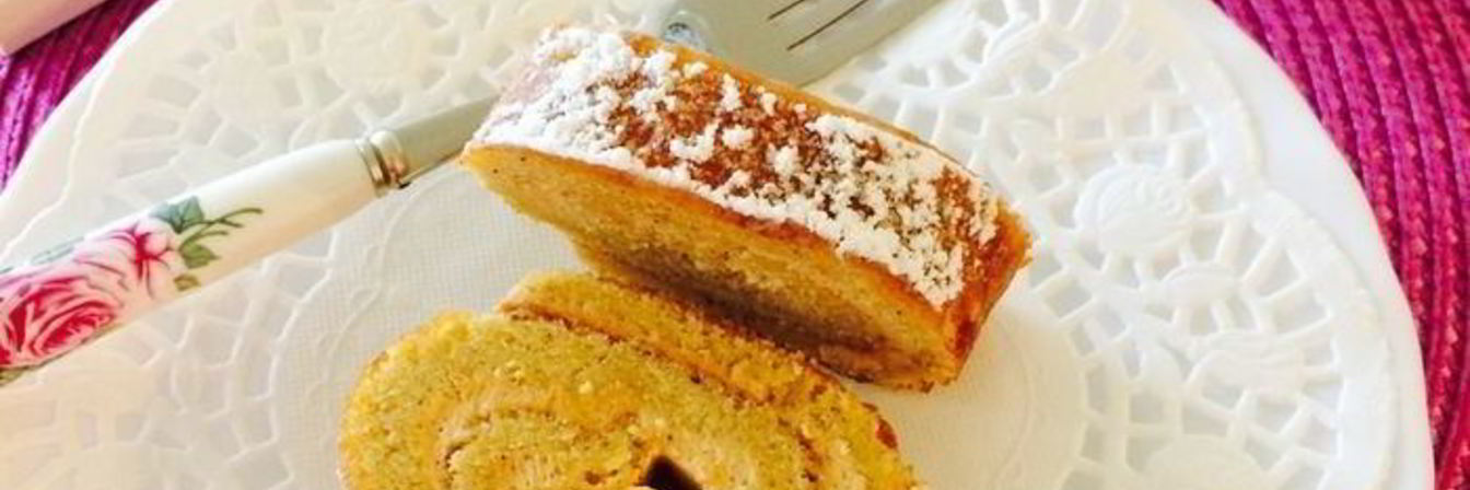 Тыквенный рулет с кремом