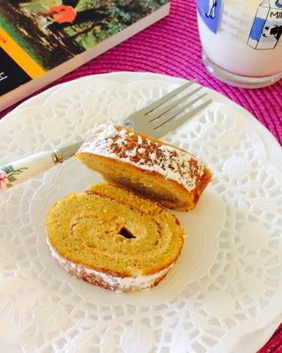 Тыквенный рулет с кремом