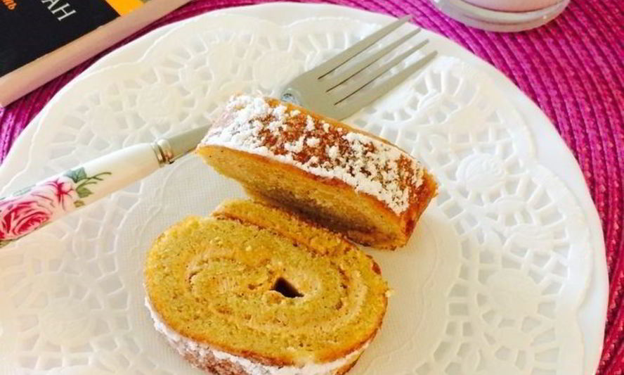 Рецепт тыквенного рулета с кремом