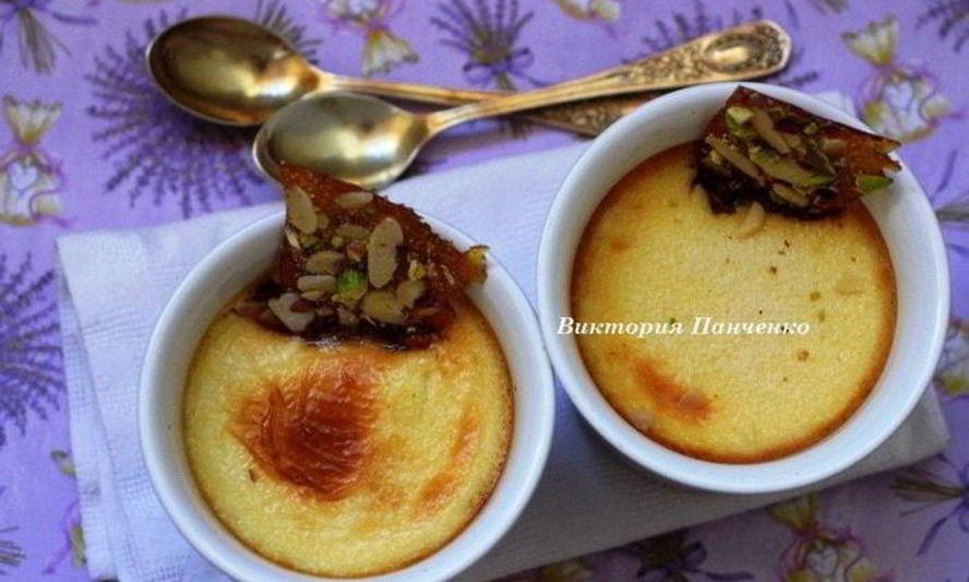 Рецепт ванильного крема с грильяжем