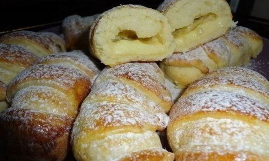 Рецепт воздушных булочек с молочным кремом