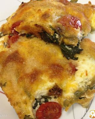 Яйца со шпинатом запеченные в кремовом соусе