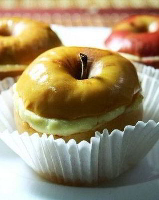 Запеченные яблоки с творожным кремом