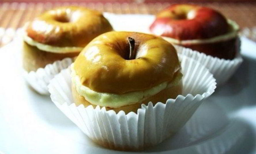 Рецепт запеченных яблок с творожным кремом