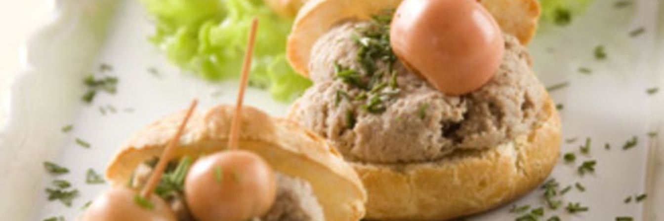 Заварные булочки с кремом из утки