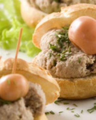 Заварные булочки с кремом из утки