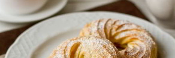 заварные кольца с апельсиновым кремом из рикотты