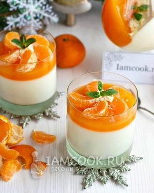 Мандариновая панна котта