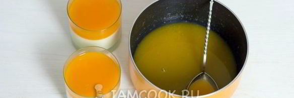 мандариновая панна котта