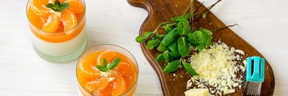 мандариновая панна котта