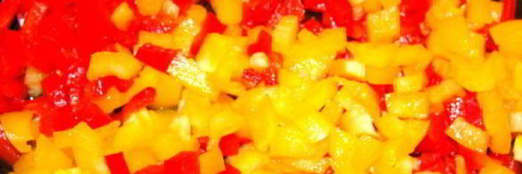 мильфей из баклажанов с морепродуктами