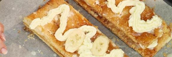 мильфей с бананами