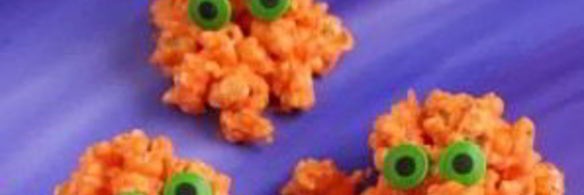 монстры из попкорна на хэллоуин