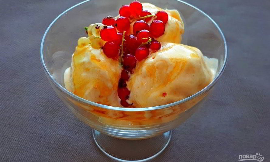 Рецепт абрикосового мороженого