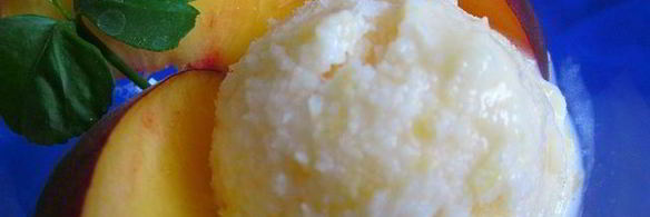 апельсиновое и персиковое мороженое