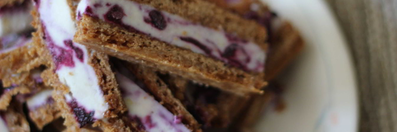 Черничное мороженое-сэндвич