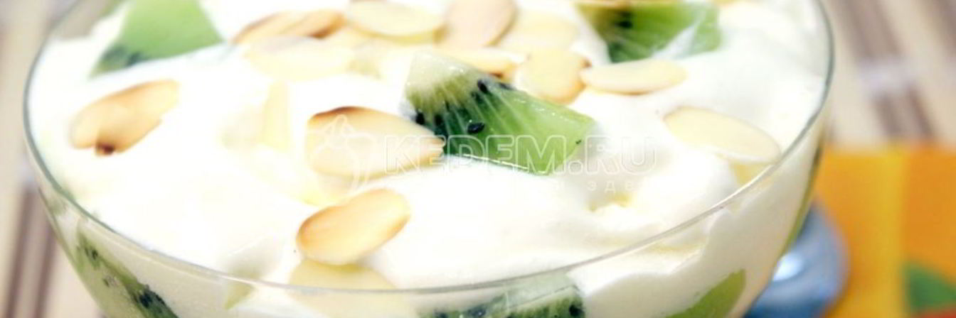 Десерт из мороженого Киви