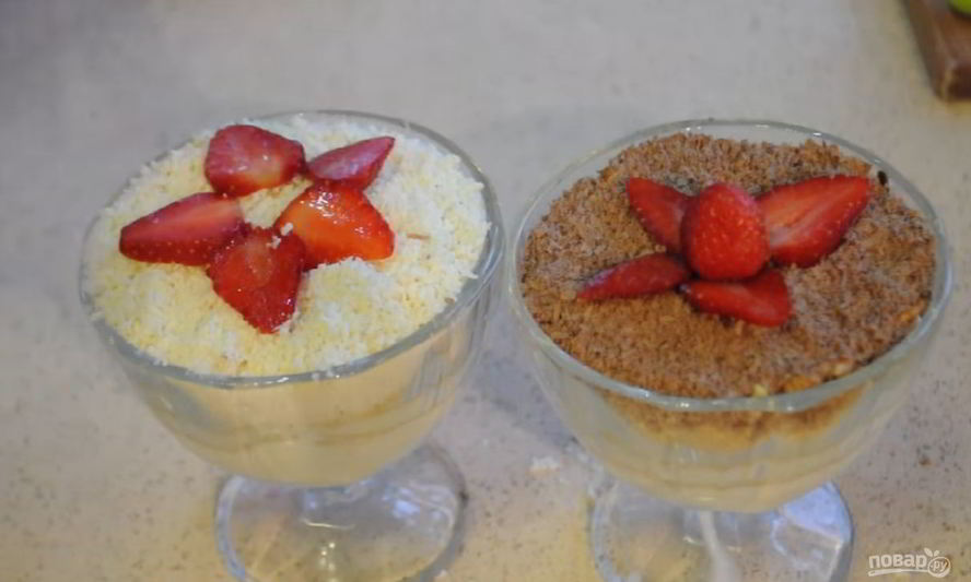 Рецепт десерта из мороженого