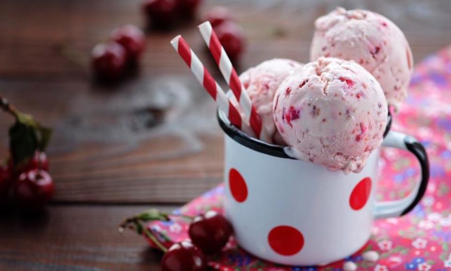 Рецепт домашнего мороженого вишня в йогурте