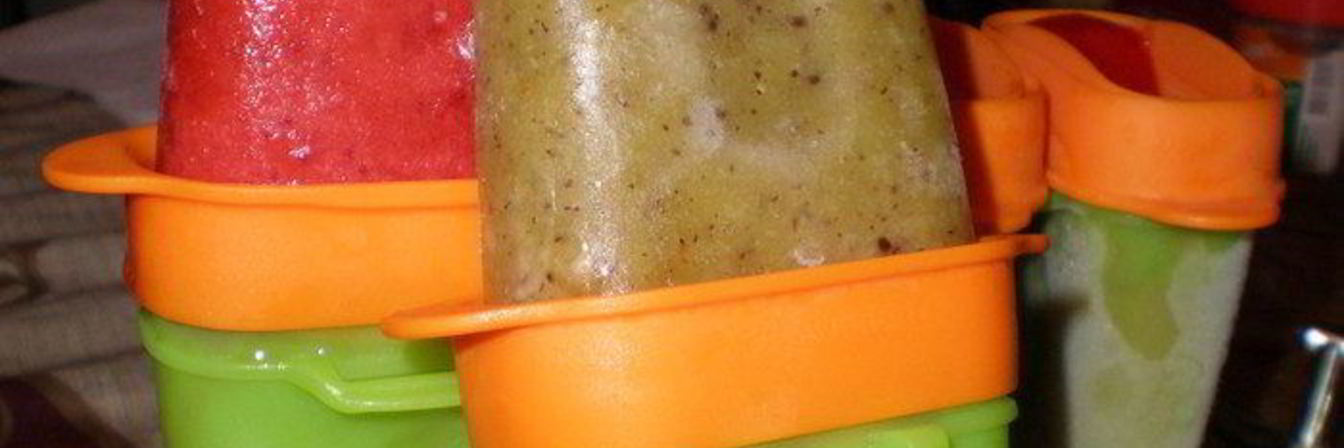 Фруктовое мороженое из клубники и киви