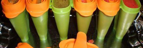 фруктовое мороженое из клубники и киви