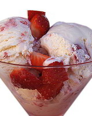 Клубничное мороженое