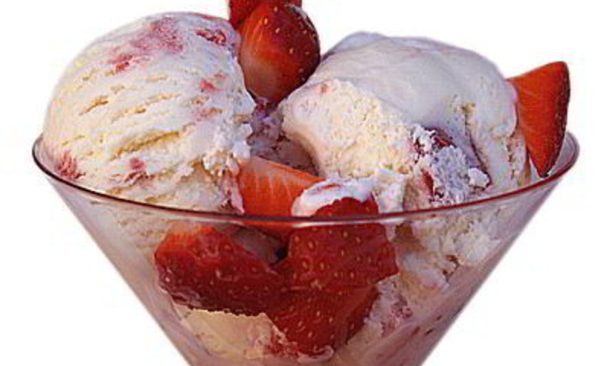 Рецепт клубничного мороженого