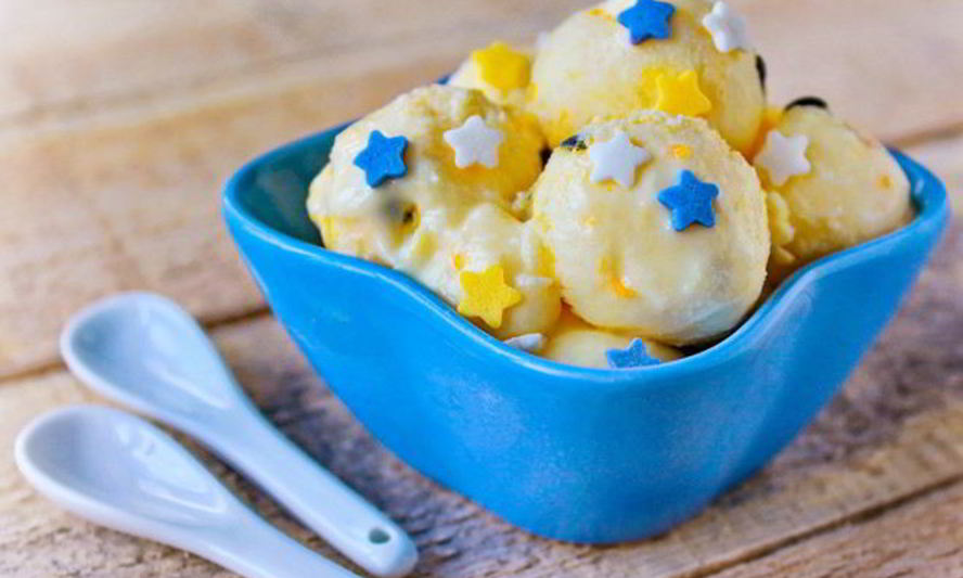 Рецепт мандаринового мороженого с маракуйей