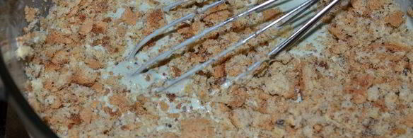 миндальный хрустящий торт-мороженое