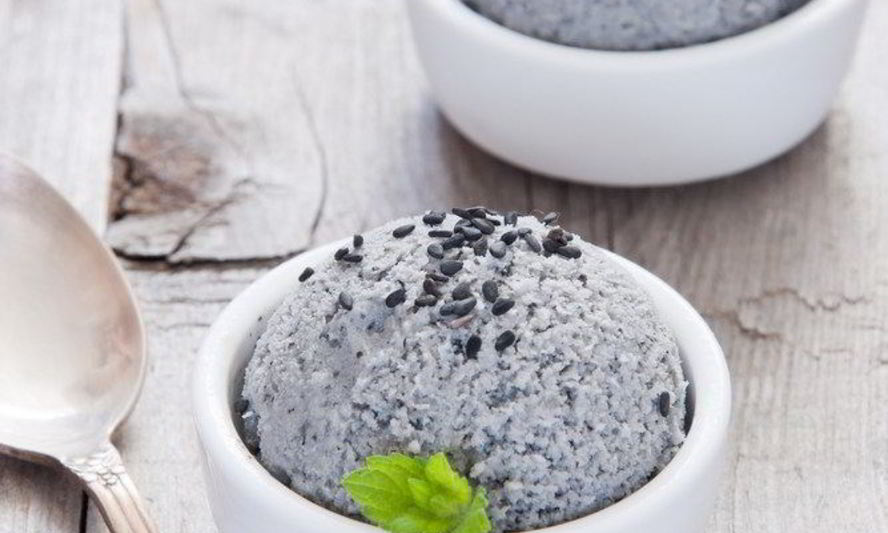 Рецепт мороженого из черного кунжута