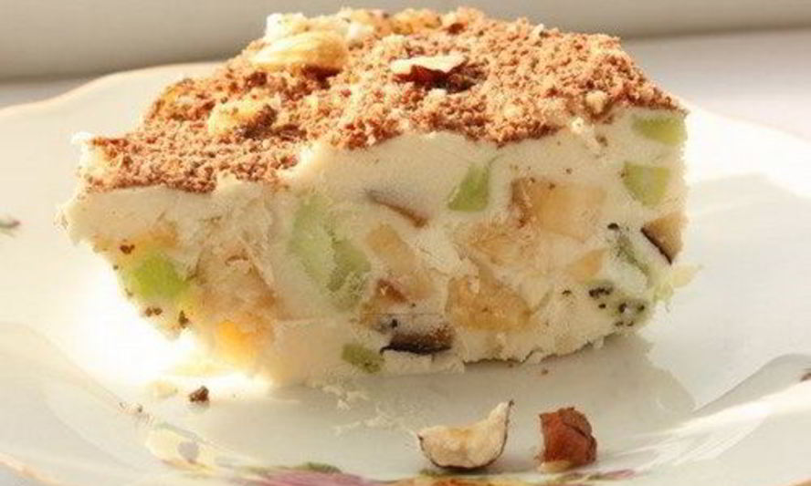 Рецепт мороженого из творога с медом и фруктами