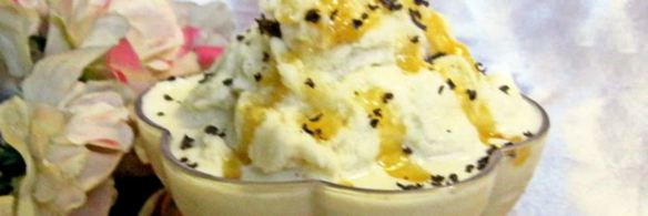 мороженое из зеленого чая с мятой и корицей