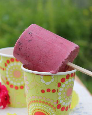 Мороженое на йогурте со смородиной