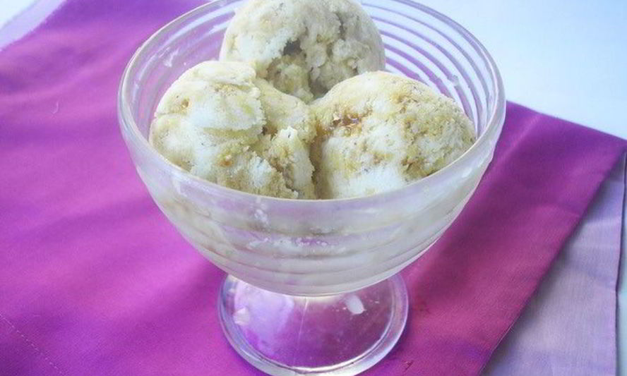 Рецепт мороженого на вьетнамском йогурте с грильяжем