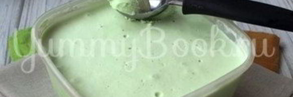 мороженое с чаем матча