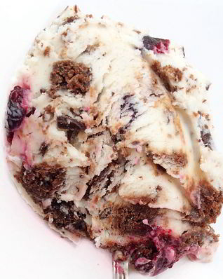 Мороженое со вкусом торта Черный лес