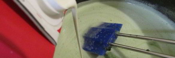 мятное мороженое с кусочками шоколада