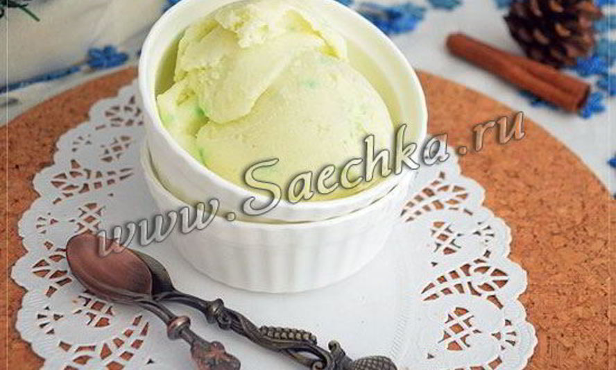 Рецепт мятного мороженого