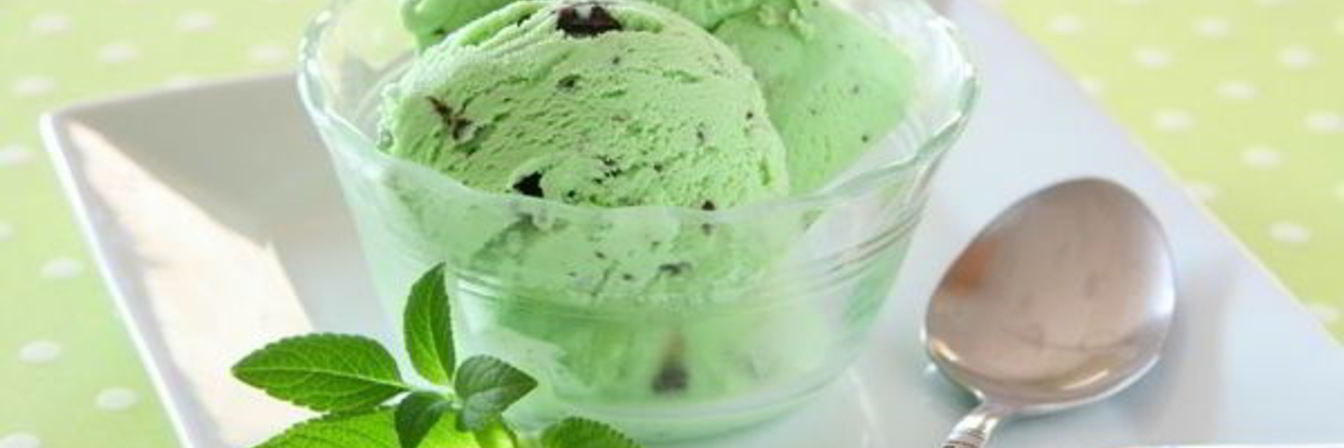 Мятный пломбир с шоколадом