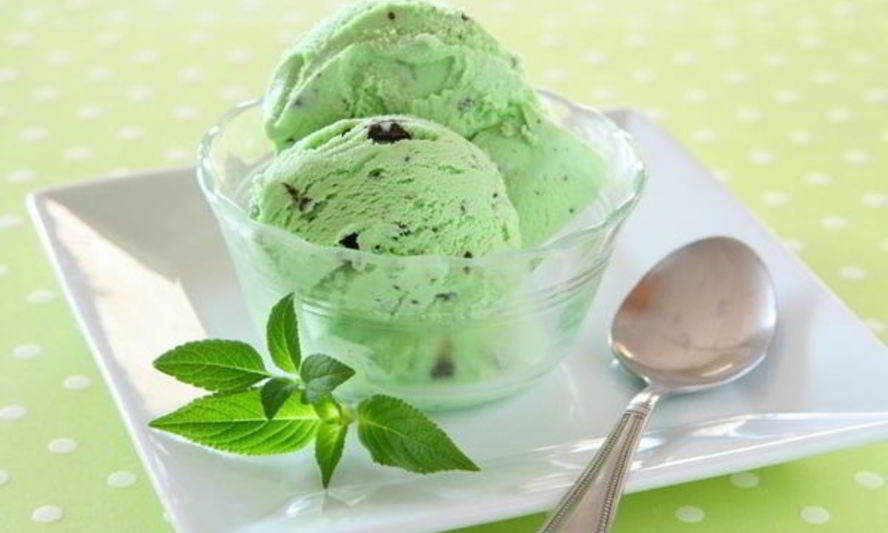 Рецепт мятного пломбира с шоколадом