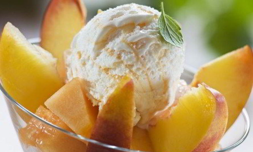 Рецепт персикового сливочного мороженого