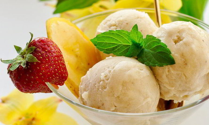 Рецепт постного бананового мороженого