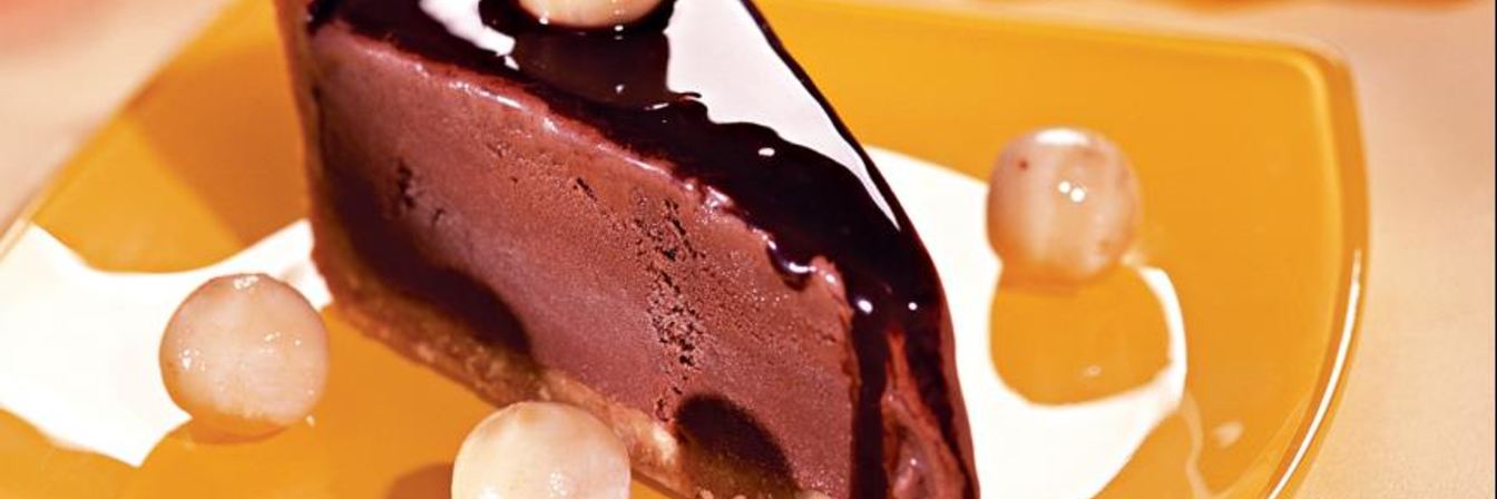 Шоколадно-банановый торт-мороженое