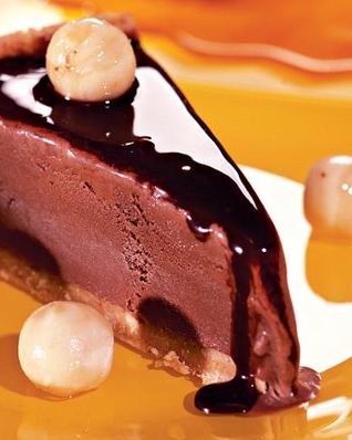 Шоколадно-банановый торт-мороженое