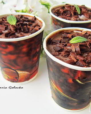 Шоколадно-мятное мороженое