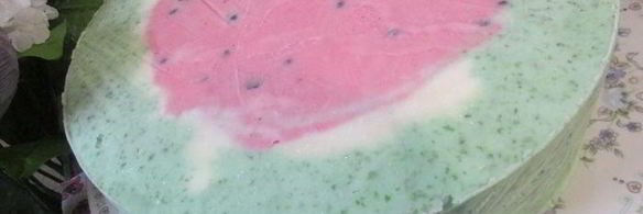 торт-мороженое арбуз