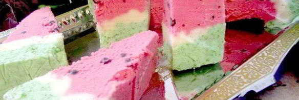 торт-мороженое арбуз