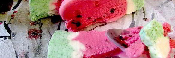 торт-мороженое арбуз