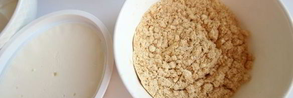 творожное мороженое с мягким грильяжем