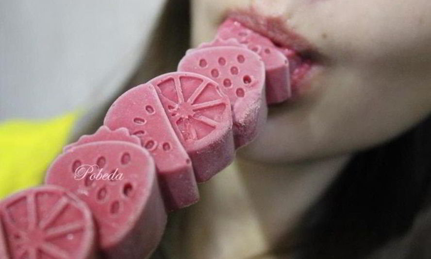 Рецепт зефирно-ягодного мороженого